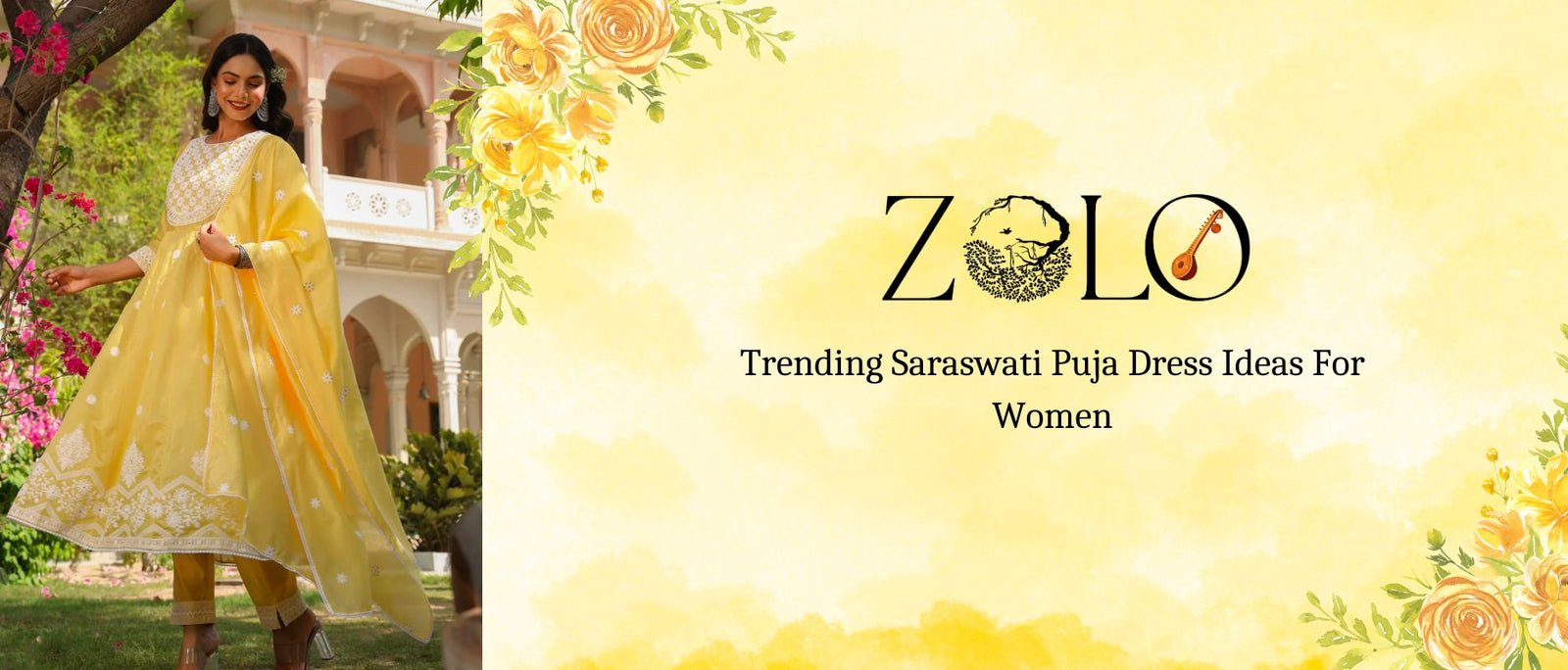 Trending Saraswati Puja Dress Ideas For Women