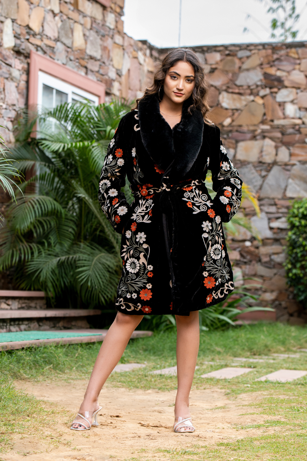 Buy Velvet Embroidered Jacket Women Jackets Zolo Label