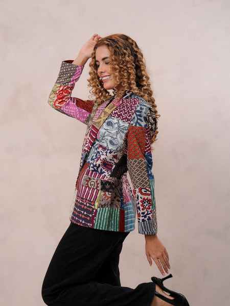 Chromatic Charm Multi-Colour Blazer