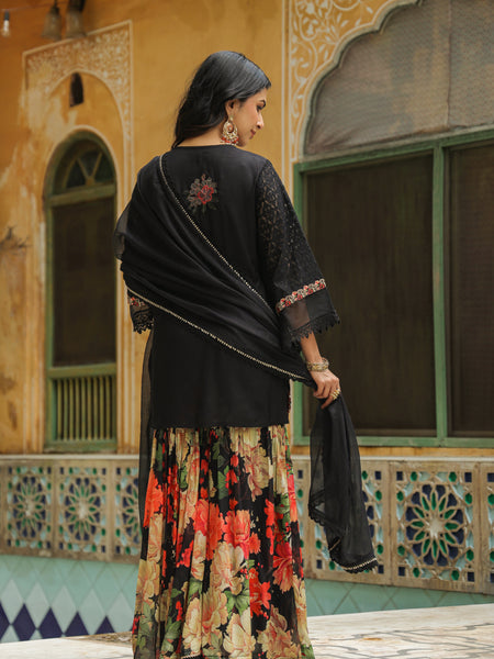 Black Sharara Sets