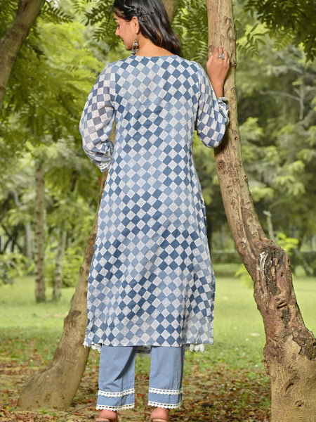 printed suit set for women