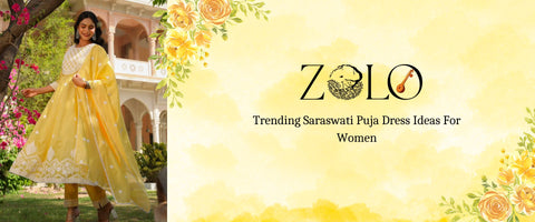 Trending Saraswati Puja Dress Ideas For Women Suit Sets Zolo Label