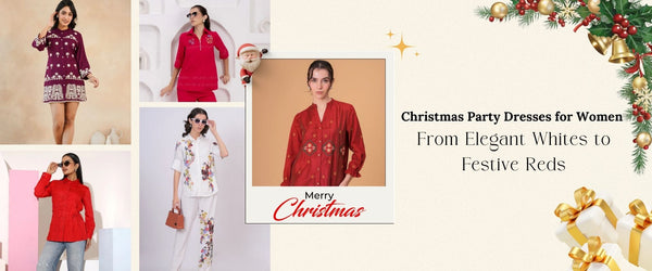 Christmas Party Dresses for Women: From Elegant Whites to Festive Reds