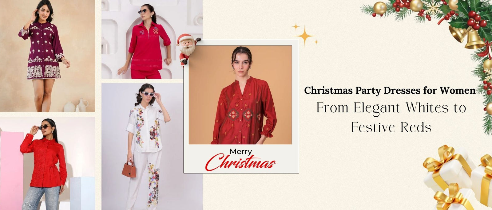 Christmas Party Dresses for Women: From Elegant Whites to Festive Reds