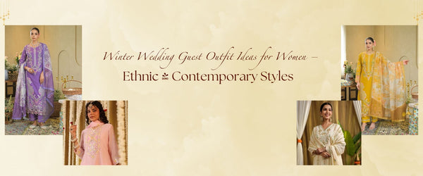 Winter Wedding Guest Outfit Ideas for Women – Ethnic & Contemporary Styles