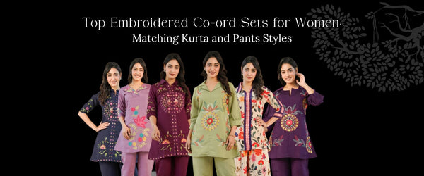 Top Embroidered Co-ord Sets for Women: Matching Kurta and Pants Styles