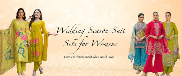 Wedding Season Suit Sets for Women: Heavy Embroidered Styles You’ll Love