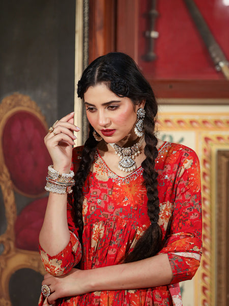 Red Designer Sharara Sets 