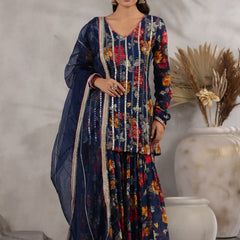 Blue Sharara Sets 