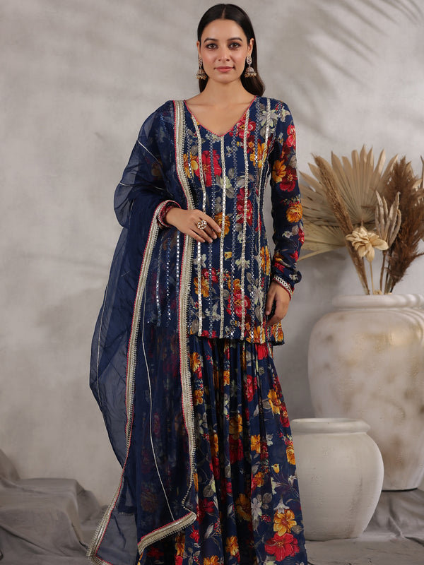Blue Sharara Sets 