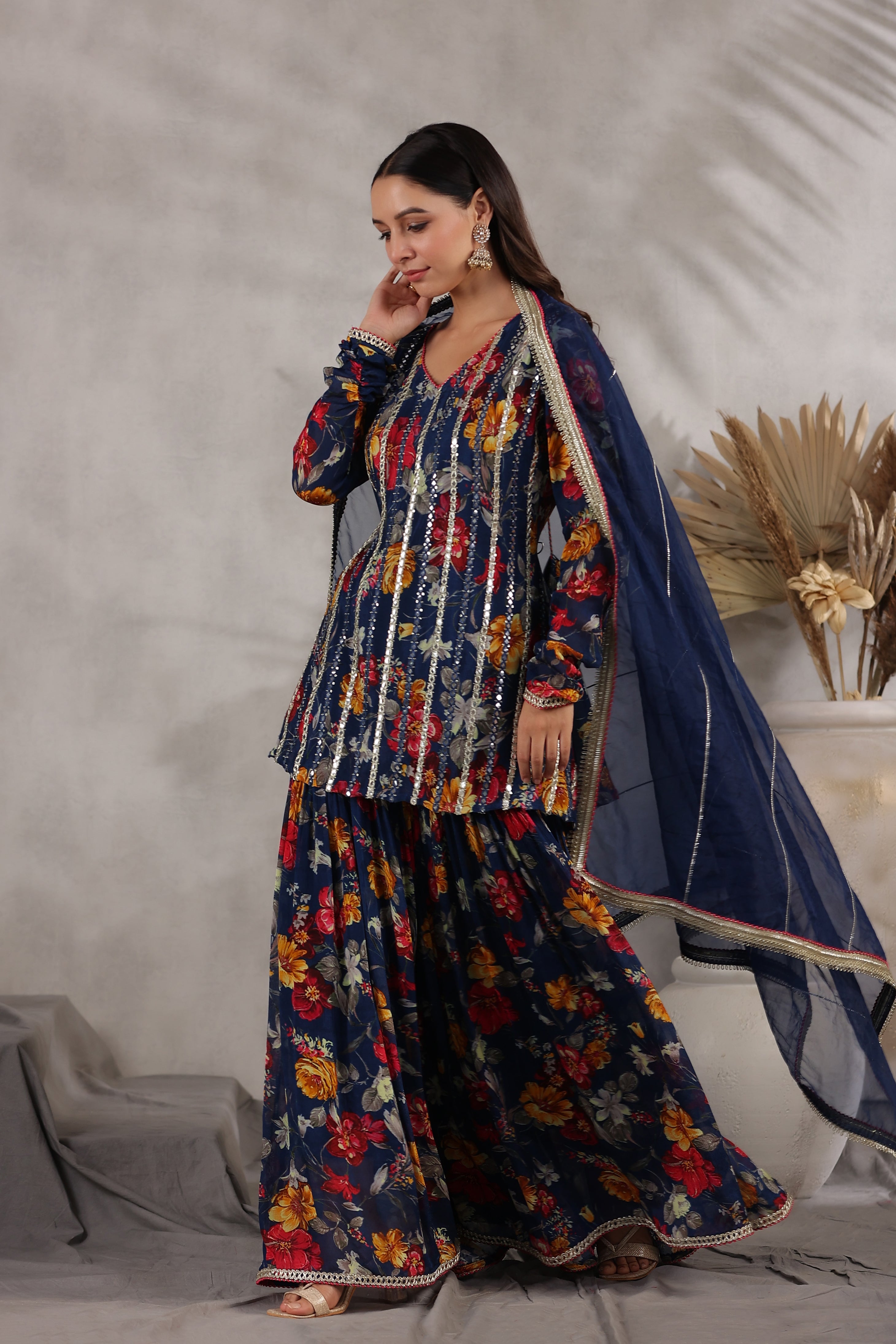 Blue Sharara Sets 
