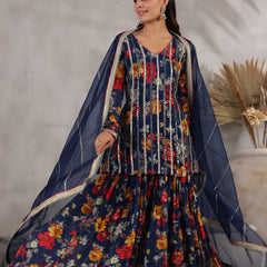 Blue Sharara Sets 