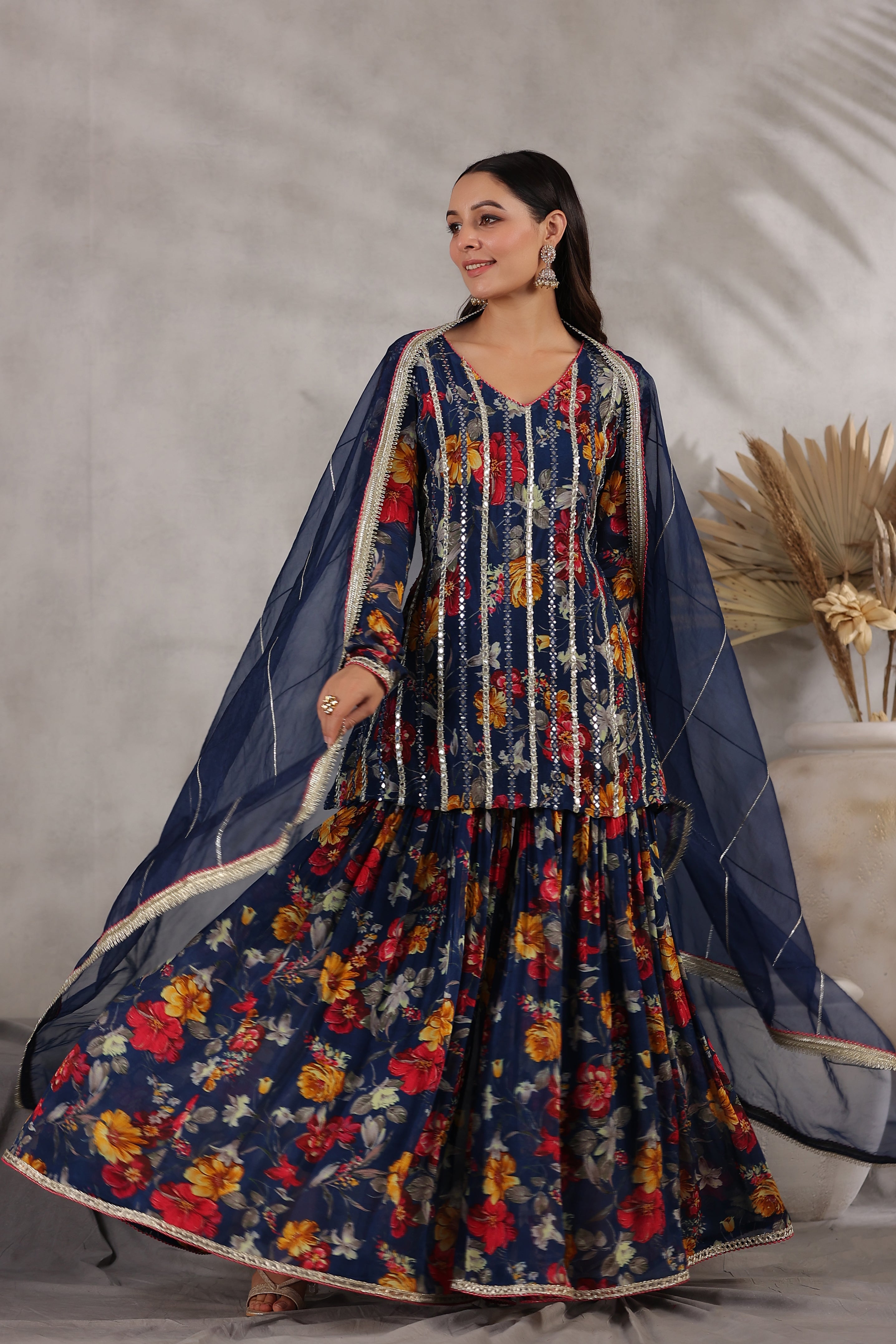 Blue Sharara Sets 