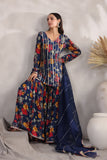 Blue Designer Embroidered Sharara Set