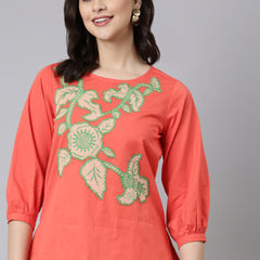 Rustorange Embroidered Co-ord Sets