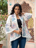 Elegant White Cotton Jacket