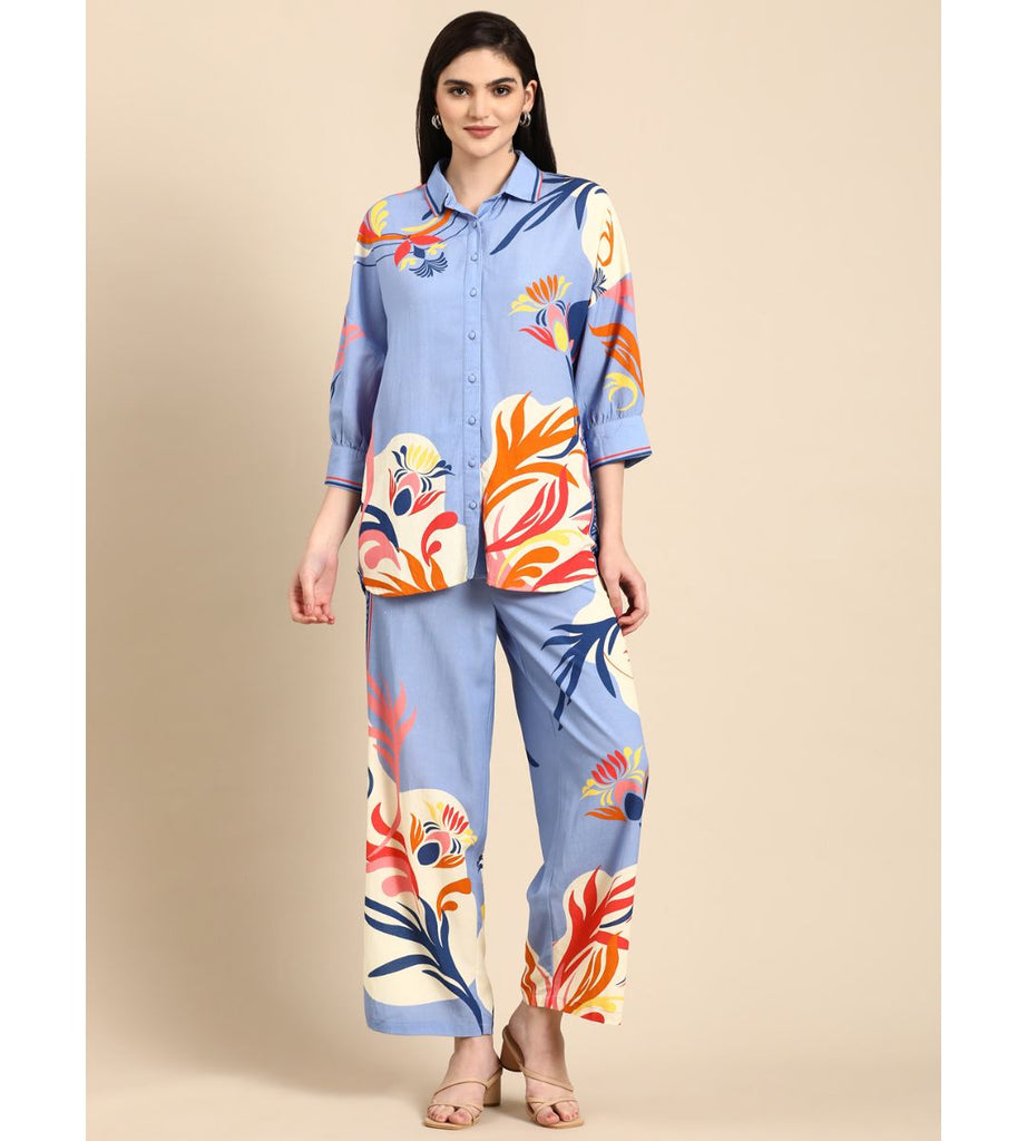 Tropical Floral Print Co-ord Set