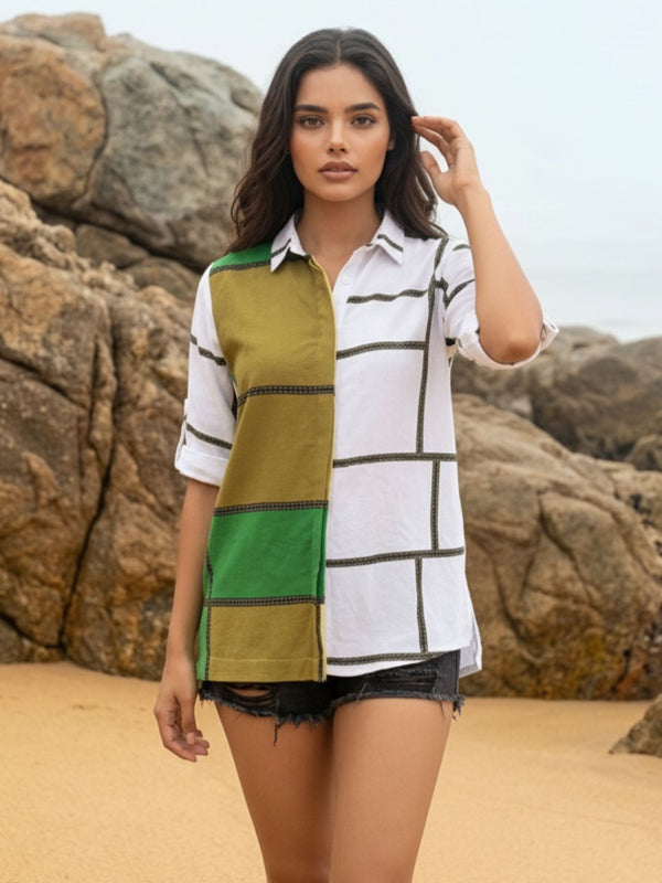 Classic Black High-Neck Embroidered Tunic Top | Zolo Label – ZoloLabel