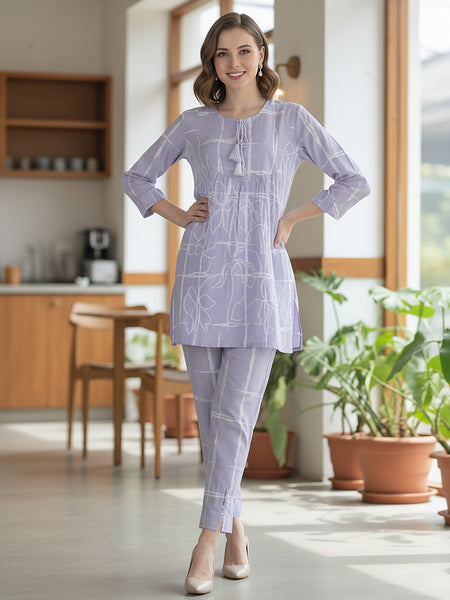 Midnight Orchid Lavender Co-ord set