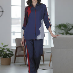 Women’s Embroidered  Co-ord Set with Half Sleeves