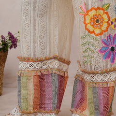 Women’s Multi-Color Cotton Embroidered Co-ord Set