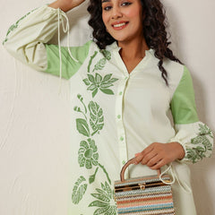 Green Glow Shirt Dress