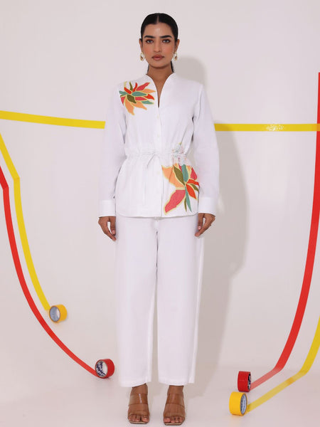 Bloom Aura White Co-Ord Set