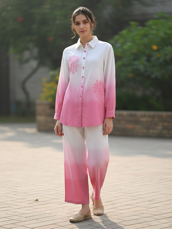 Pink Tie And Dye Co-Ord Set