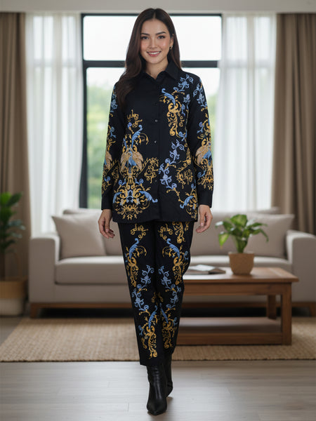 Classic Black Statement Wear With Ornate Pattern Work