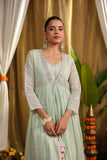 Pista green Sharara Sets 