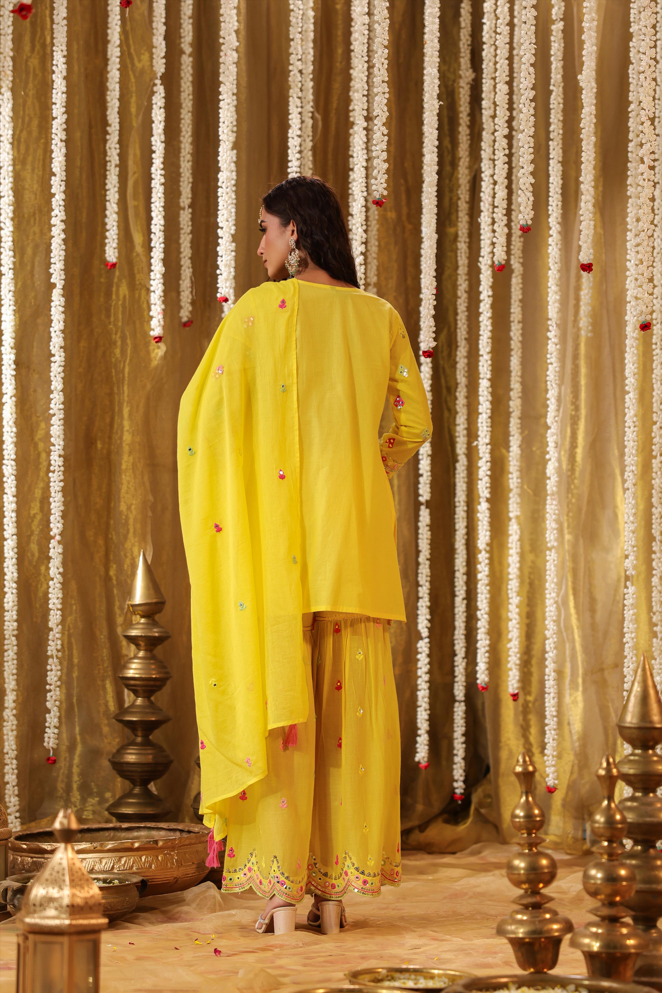 Yellow Sharara Sets 