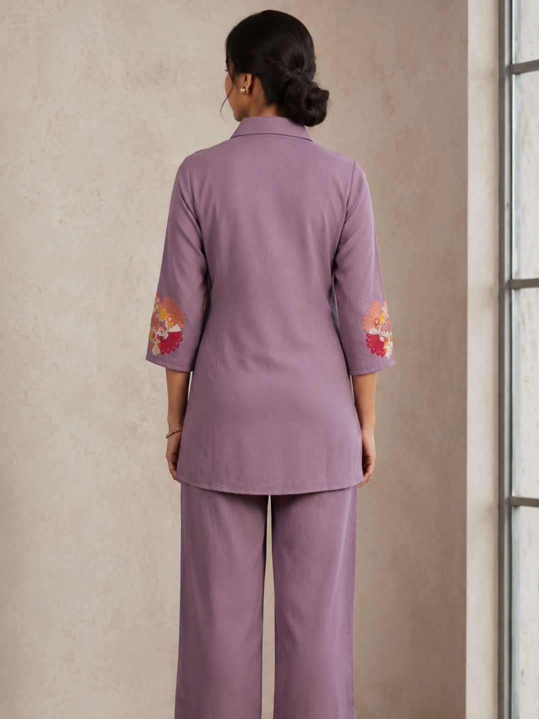 Lavender Garden Embroidered Co-Ord Set