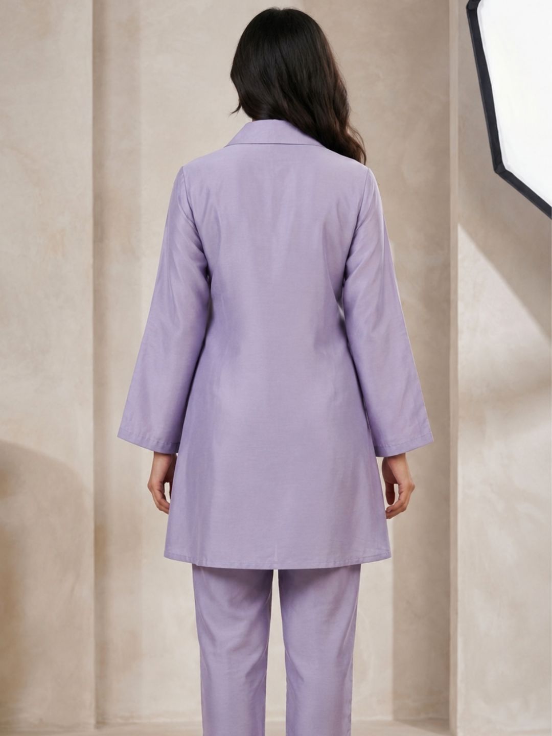 Lavender Bloom Embellished Co-Ord Set