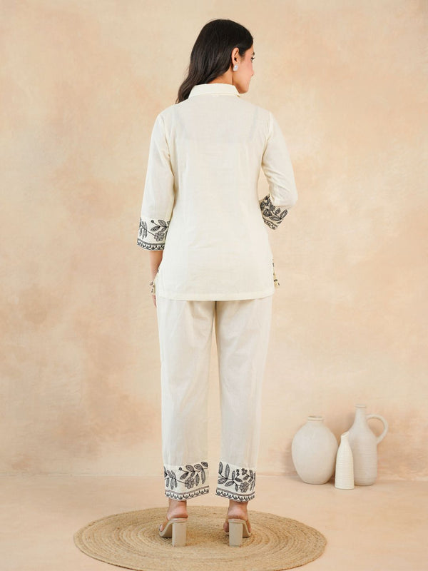 Women Ethnic Off White Kurta Co-Ord Set
