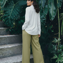 Trendy Olive Green Casual Co-ord Outfit Set