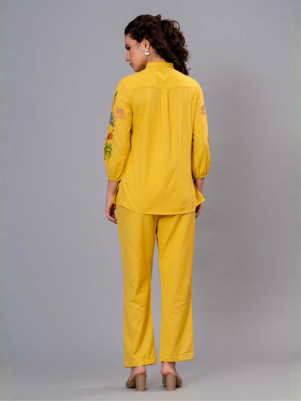 Sunny Charm Embroidered Cotton Co-Ord Set