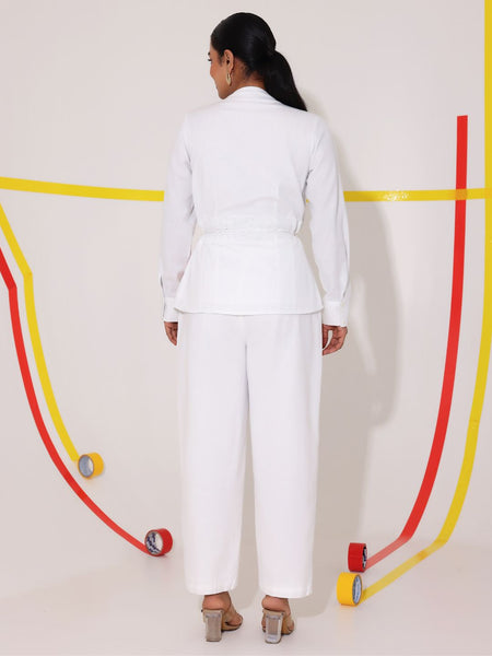 Bloom Aura White Co-Ord Set