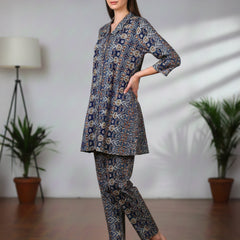 Multicolor Pure Cotton Co-ord Set