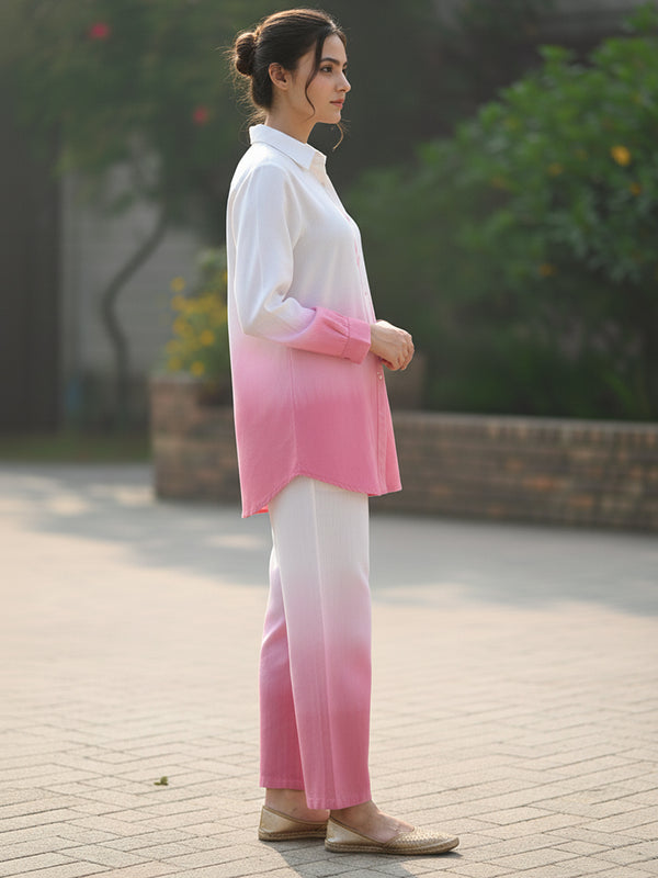 Pink Tie And Dye Co-Ord Set