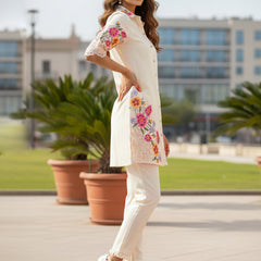 Colourful Embroidered Cotton  Co-Ord Set