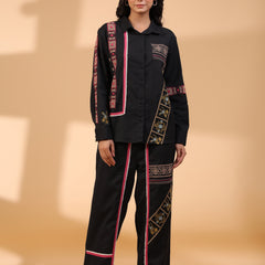 Designer Black Embroidery Work Co-Ord Set