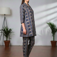 Multicolor Pure Cotton Co-ord Set