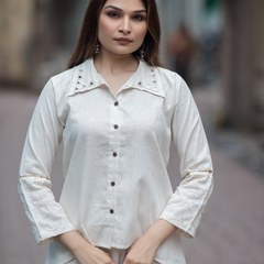 Minimal Muse Khadi Co-ord Set