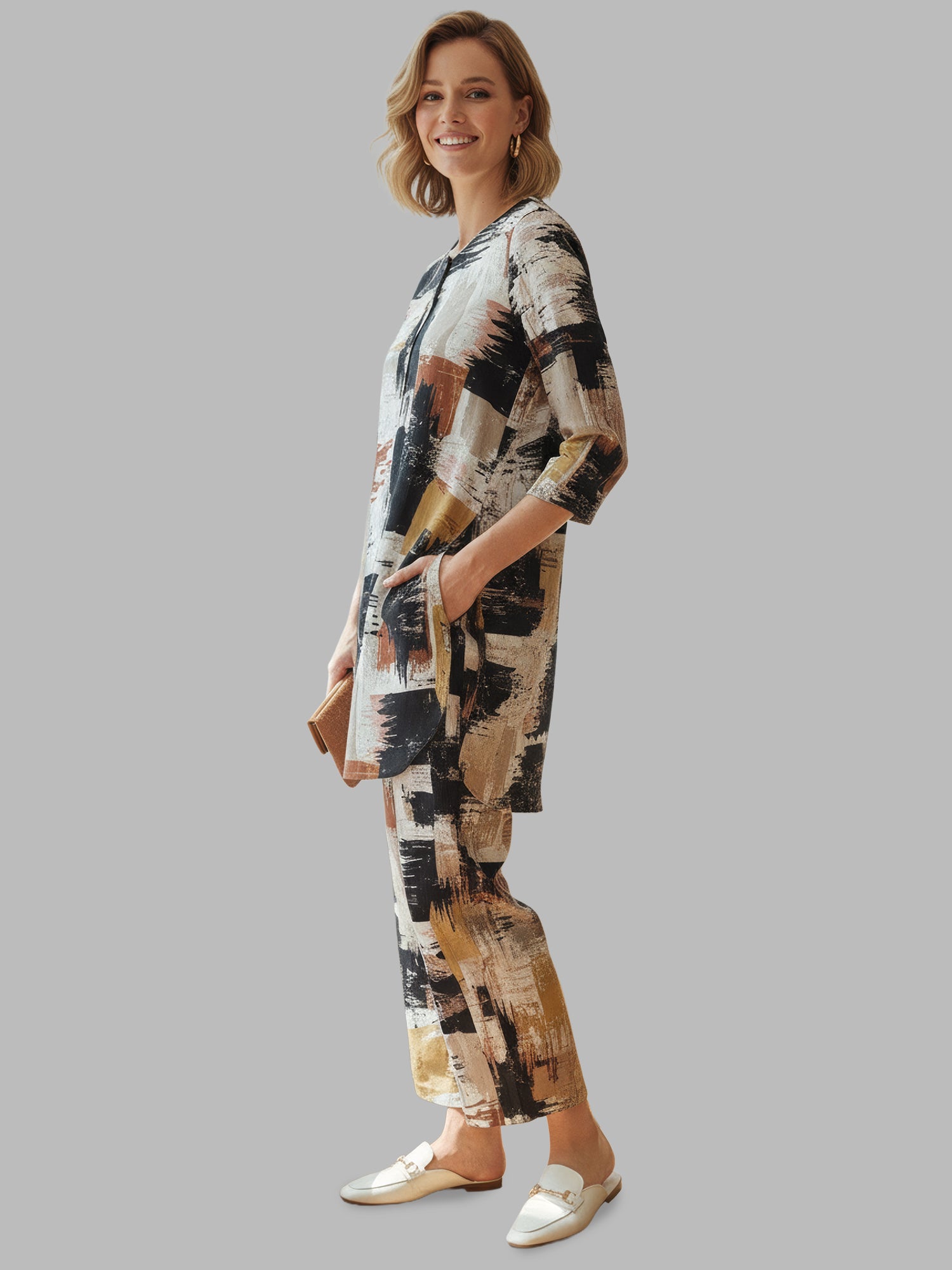 Black Printed Cotton Co-ord Sets