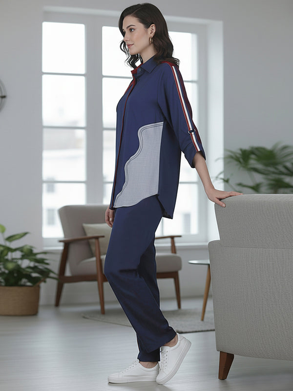 Women’s Embroidered  Co-ord Set with Half Sleeves