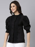 Elegant Ebony Cotton Top