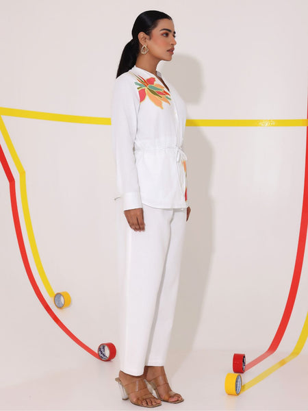 Bloom Aura White Co-Ord Set