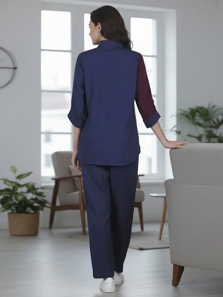 Women’s Embroidered  Co-ord Set with Half Sleeves