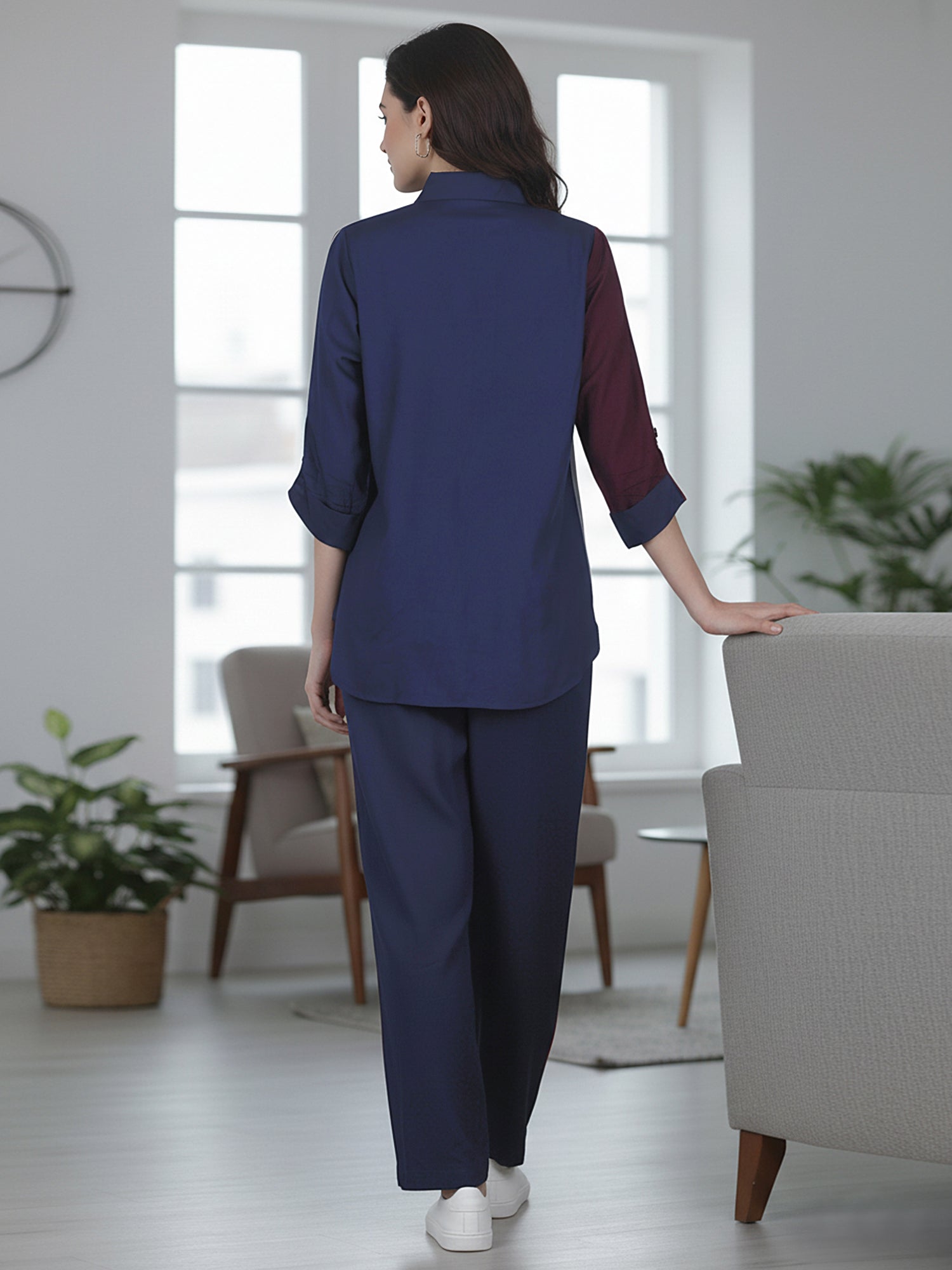 Women’s Embroidered  Co-ord Set with Half Sleeves