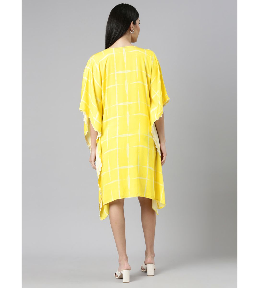 Yellow Cotton Kaftan